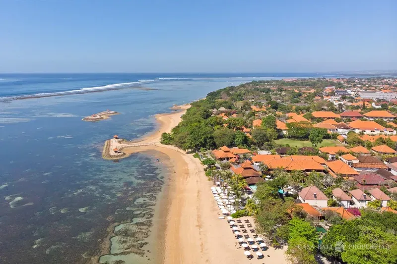 Drone photo of Sanur in Bali featured